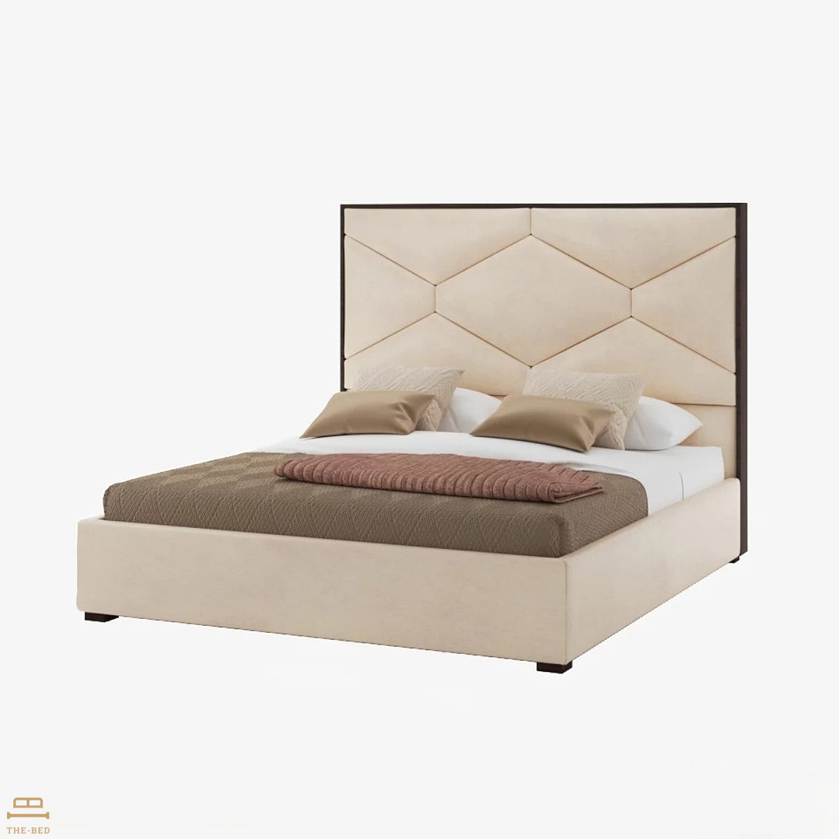 Francesca high headboard bed