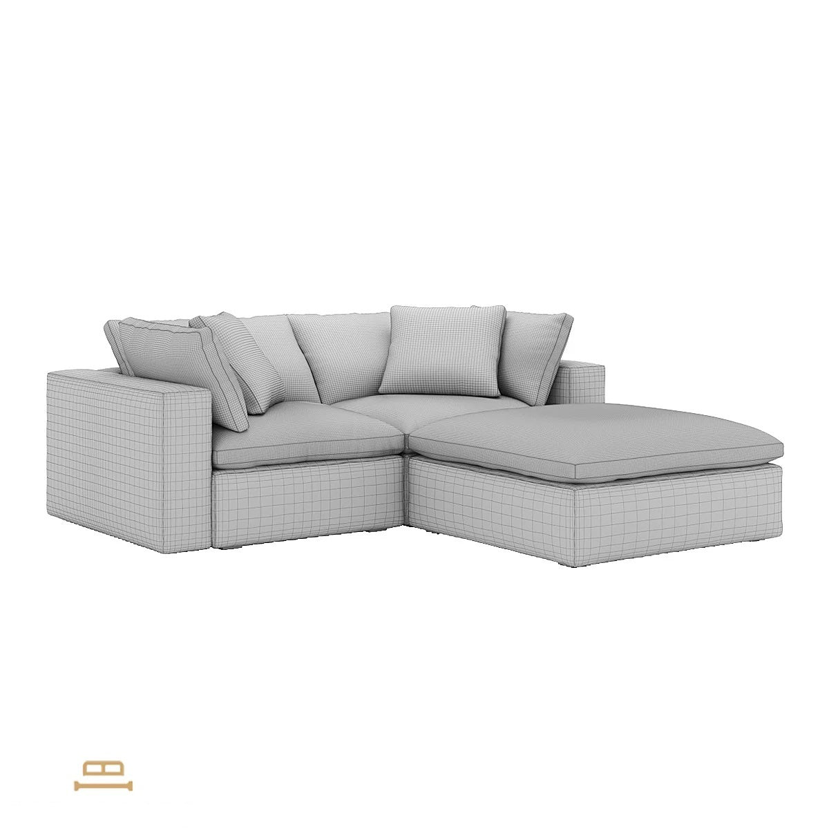 Ari two seater modular corner Sofa