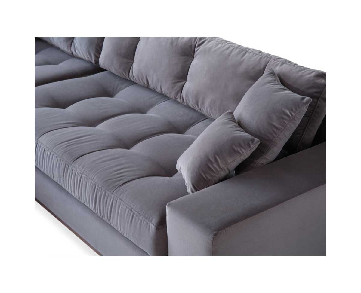 Crone Grey Corner Sofa