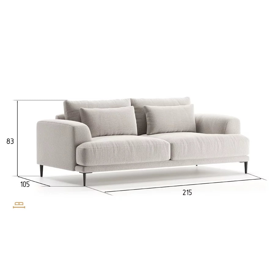 Valen velvet 2 seater sofa