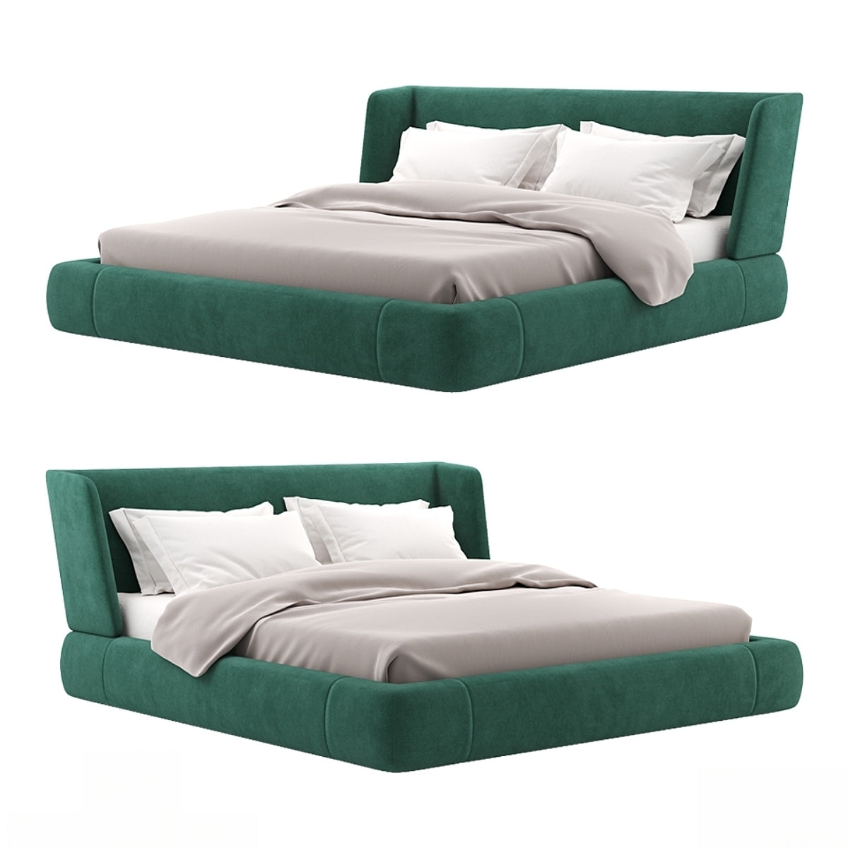 Valentina velvet bed