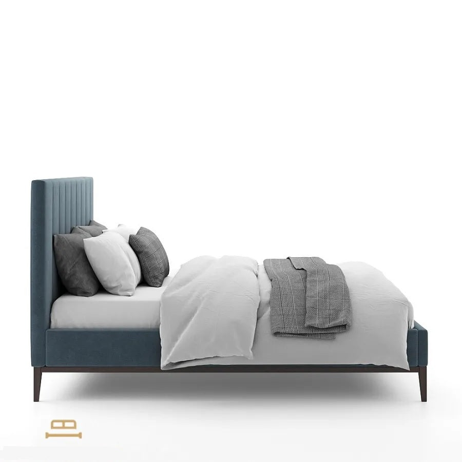 Amelia Velvet Upholstered Platform Bed