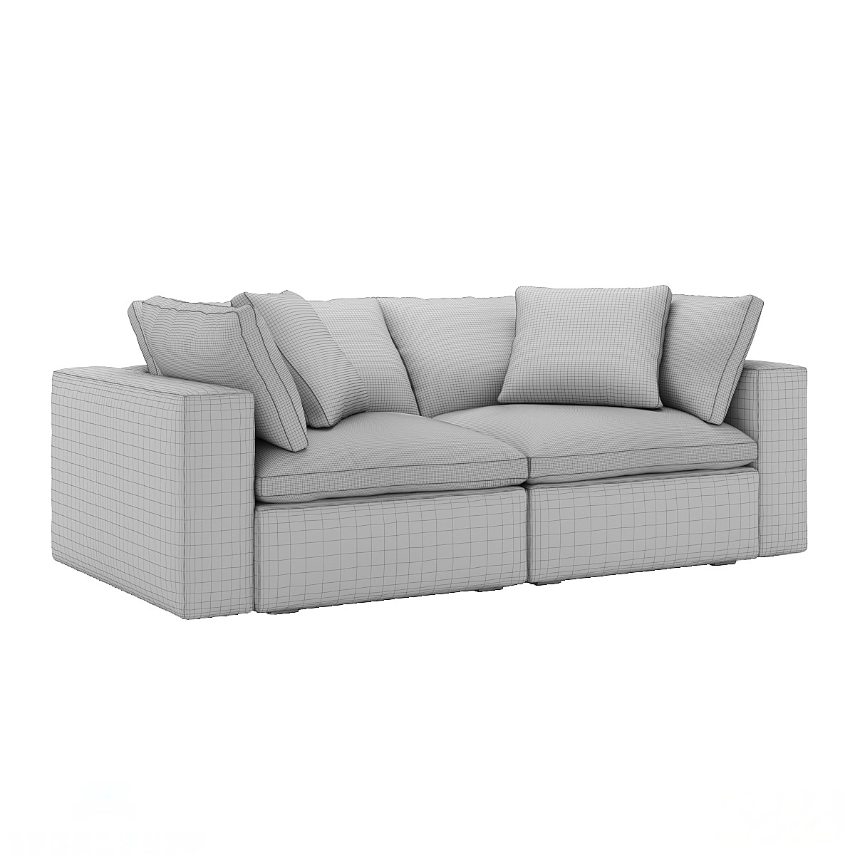 Ari two seater modular storage Sofa