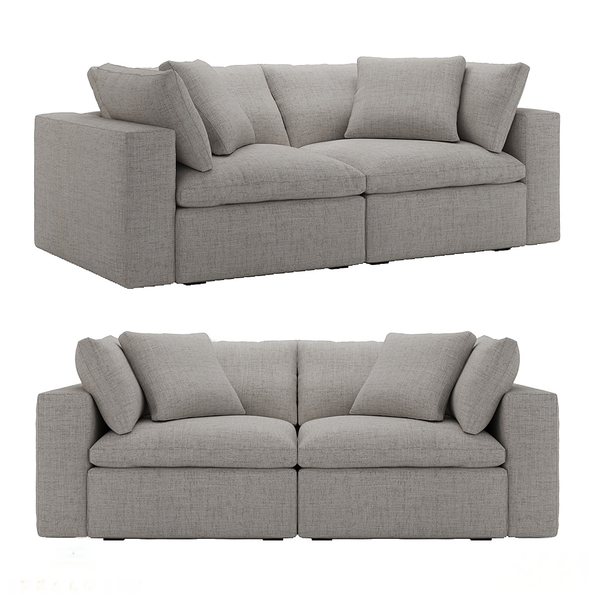 Ari two seater modular storage Sofa