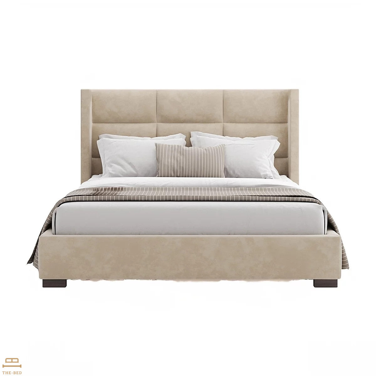 Ava rectangular headboard bed N73