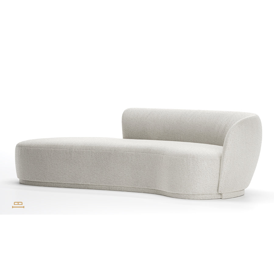 Hudson Boucle Curved Deep Seat Sofa