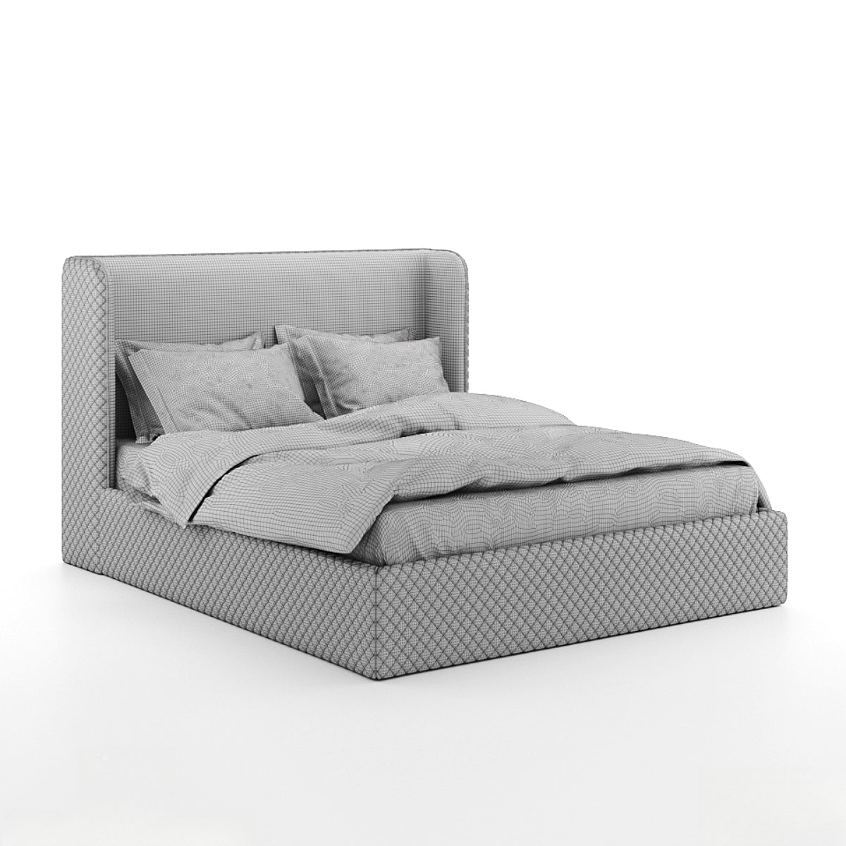 Aldo high headboard bed