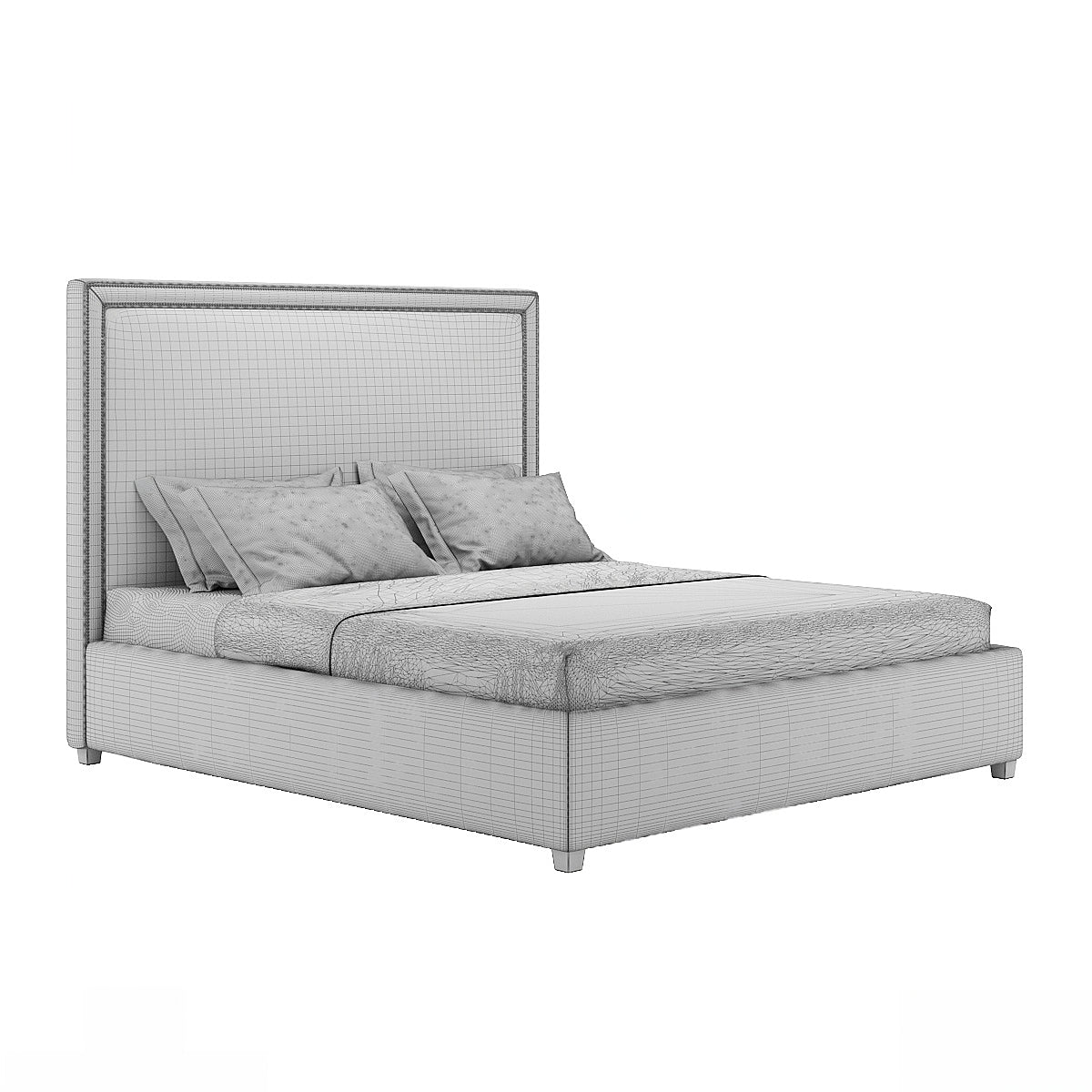 Mia high headboard bed