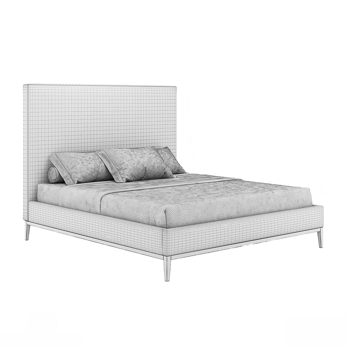 Amelia high headboard bed