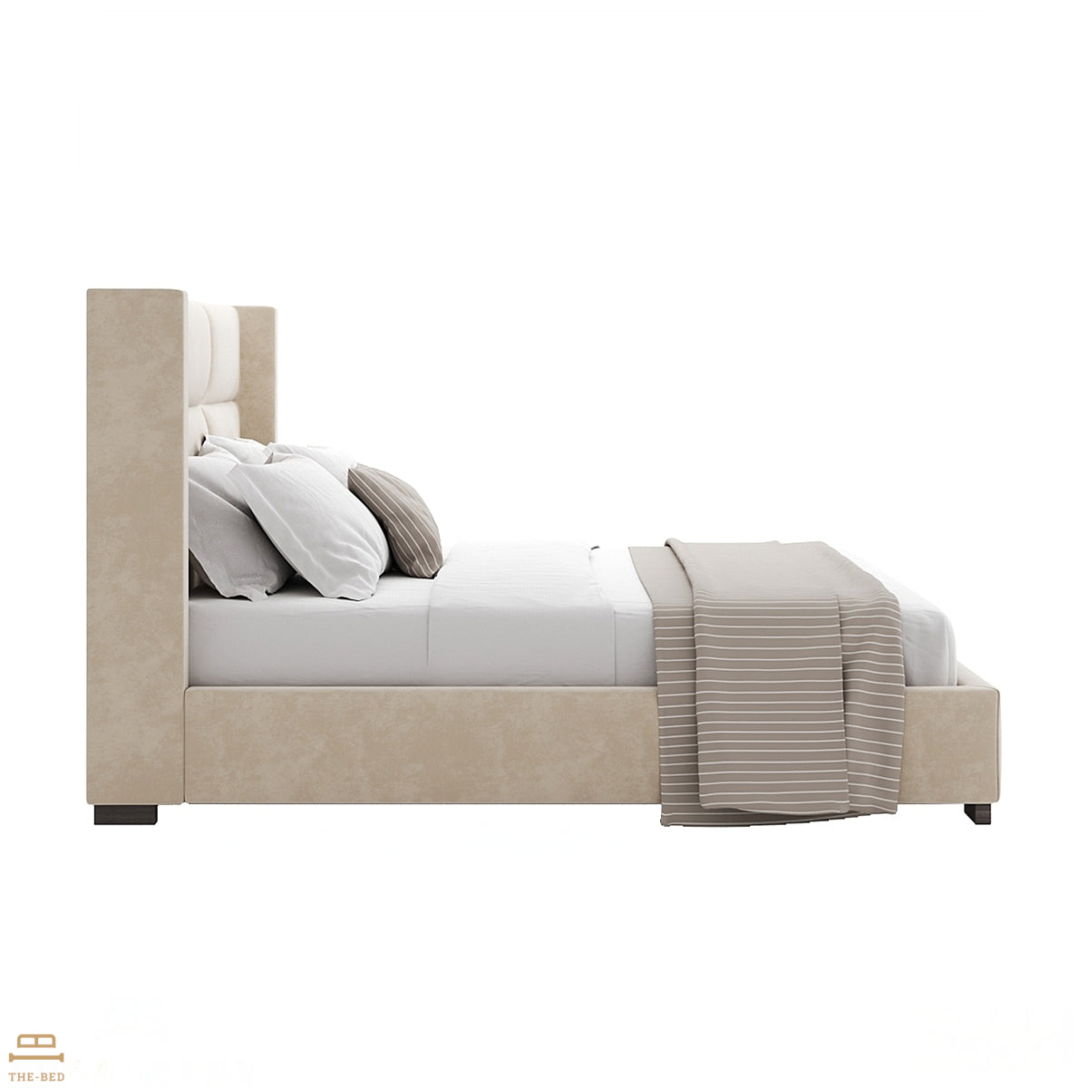 Ava rectangular headboard bed N73