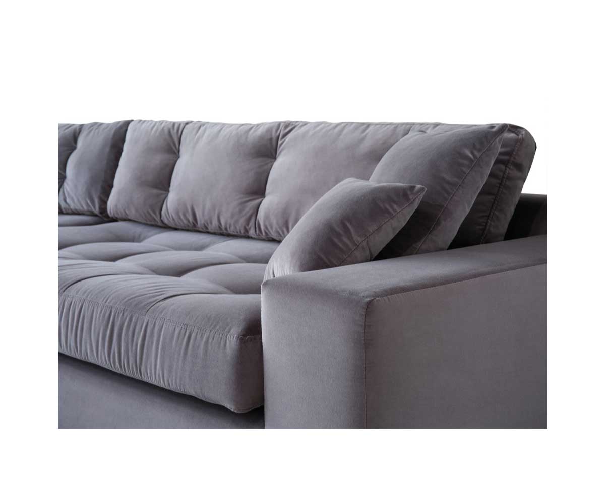 Crone Grey Corner Sofa