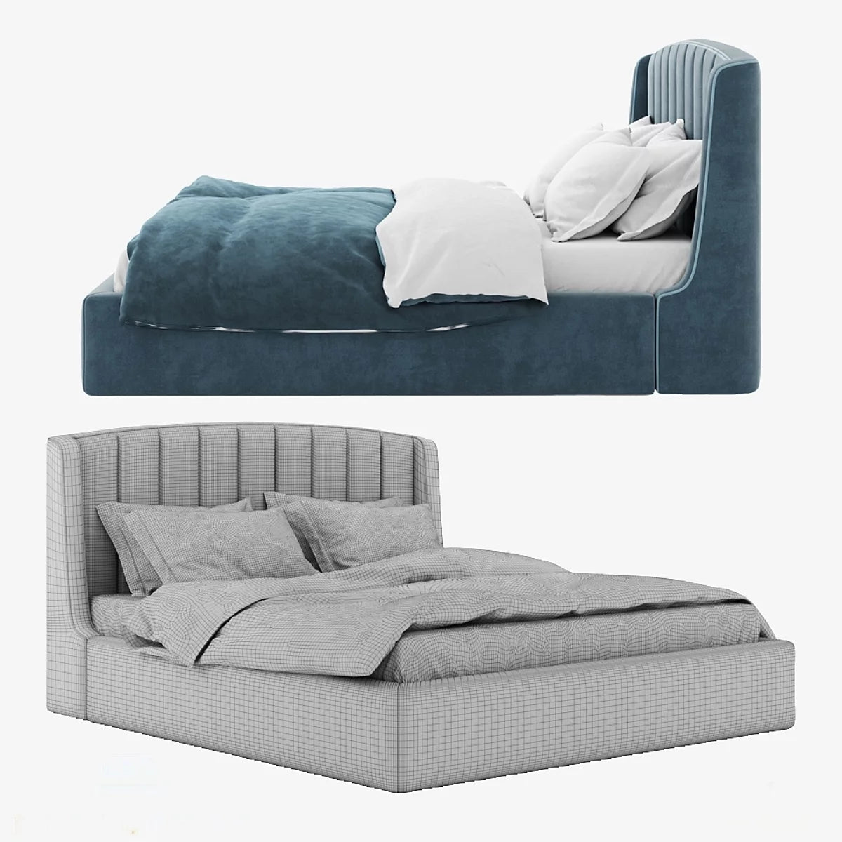 Amable bed with footboard