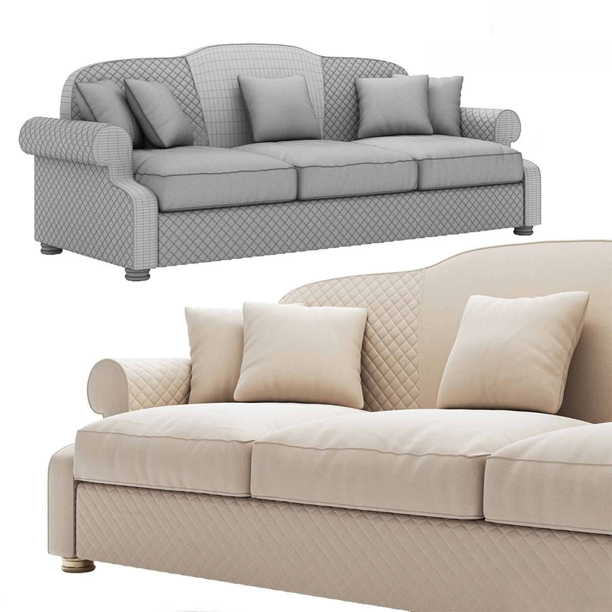 Vittoria 3 seater sofa