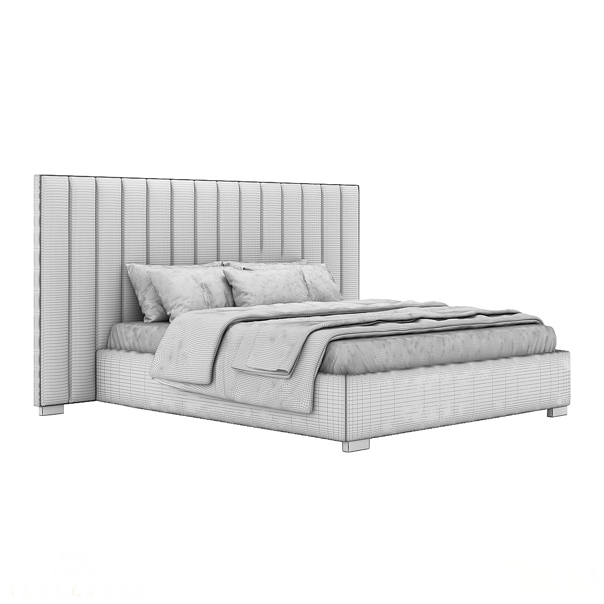 Harald vertical headboard bed