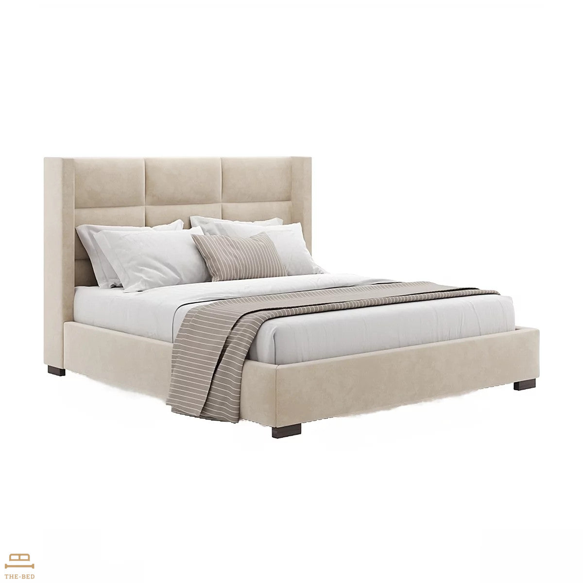 Ava rectangular headboard bed N73