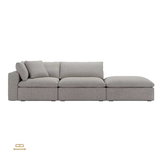 Ari modular corner Sofa with pouffe