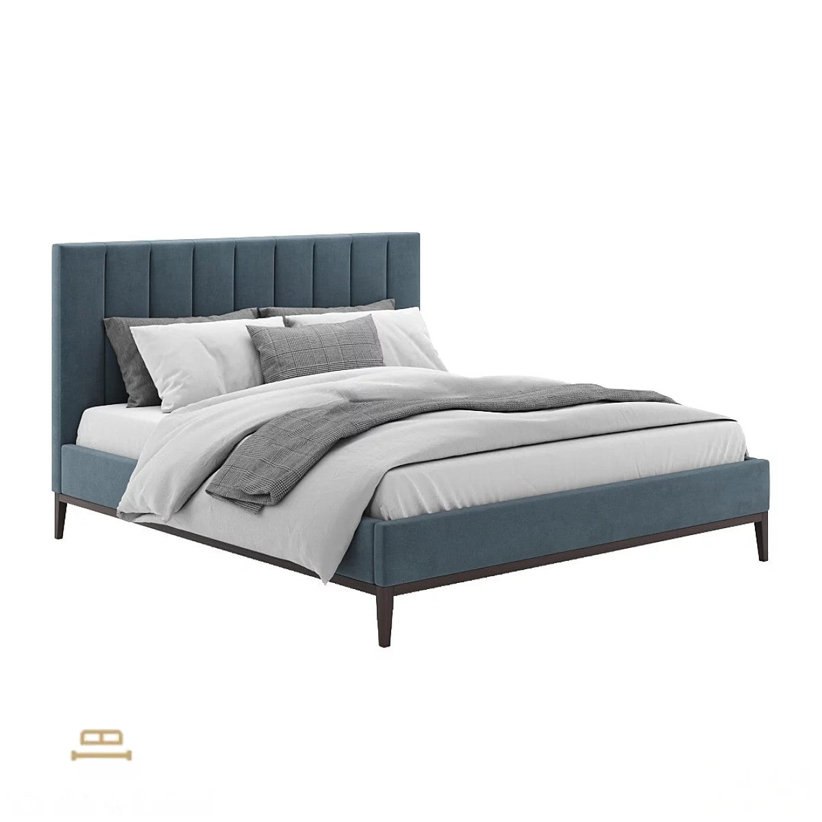 Amelia Velvet Upholstered Platform Bed